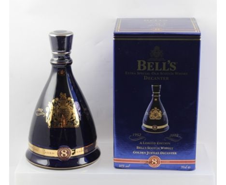 BELL'S EXTRA SPECIAL OLD SCOTCH WHISKY DECANTER a limited edition Golden Jubilee Decanter celebrating 50 years reign of HM Qu