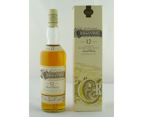 CRAGGANMORE Single Highland Malt Scotch Whisky, aged 12 years, 40% vol., 1 x 70cl bottle, boxed 