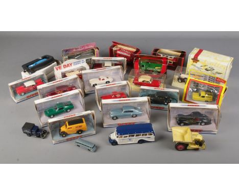A large quantity of die cast vehicles including examples by Dinky, Lledo, Matchbox, Solido and Only Fool and Horses  