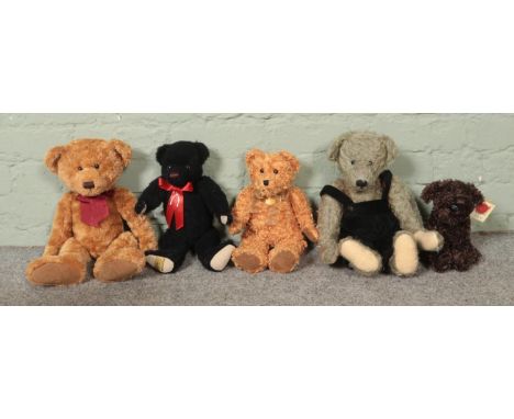 A collection of assorted bears, to include Merrythought, Ashton Drake and Russ Berrie examples.  