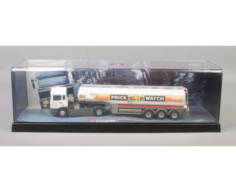 Corgi Model Truck Issue comprising No. 75104 ERF Tanker in the livery of Esso.  