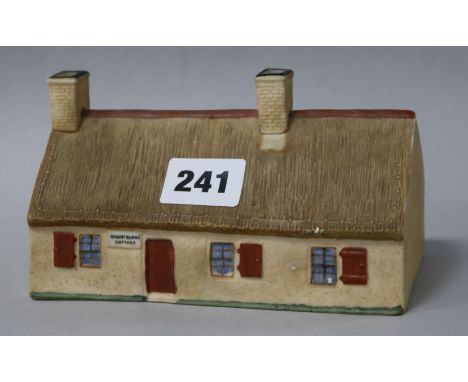 A W. H. Goss pastille burner model of Burn's Cottage