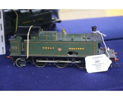 An O Gauge 12 volt model scratch built engine