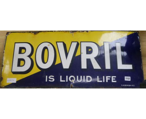 A Bovril Is Liquid Life enamel sign