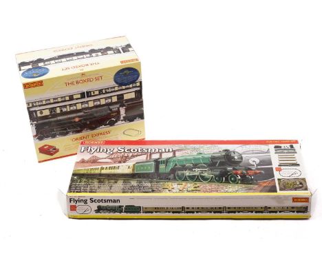 A Hornby 'Orient Express' Boxed Set, unused, together with a part set, Hornby 1039 Flying Scotsman (missing train controller 