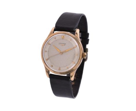 Longines, Ref. 6577, 9 carat gold wrist watch, circa 1956Movement: Cal. 23ZS, manual wind, 17 jewelsCase: 9 carat gold case, 