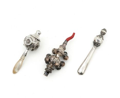 Including trimmed with mother-of-pearl and red coral