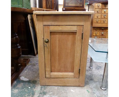 Single Pine Cupboard with internal shelf Height 73cm approx