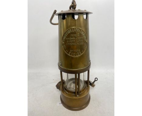 Eccles Type 6 Miners Lamp, likely used in Whitfield Colliery