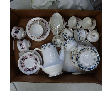 Paragon Michelle and Coniston Teacups and Saucers - 1 tray