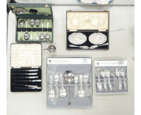 A Collection of Boxed Cutlery sets to inlcude Arthur Price of England, Northern Goldsmiths of England, Firth Mother of Pearl 