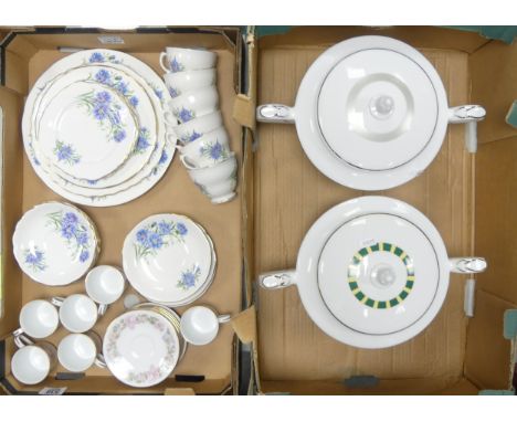 Bone China Ridgway Potteries 'Royal Vale' Part Tea Set Including Six Cups, Eight Saucers, Five Side Plates Together With A Po