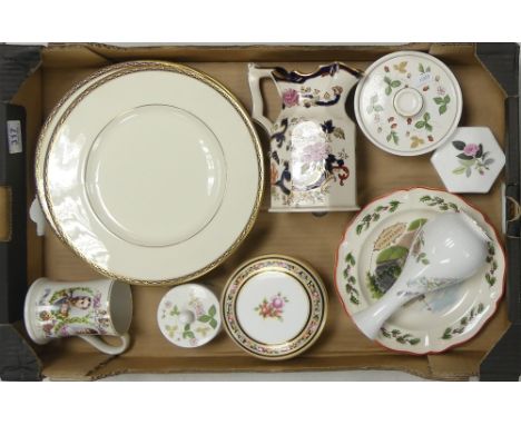 Ceramics To Include Wedgwood Lidded Boxes, Wild Strawberry, Clio, Masons Jug Mandalay, Minton Bone China Dinner Plates Etc(1T