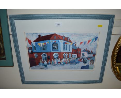 Ros Donaldson pencil signed limited edition print entitled "Carnival Supper"