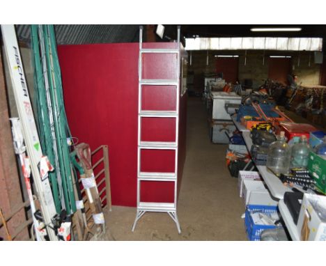 An aluminium step ladder