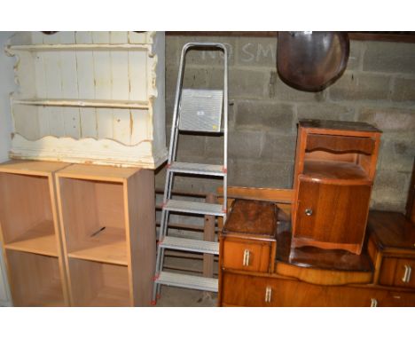 An aluminium step ladder