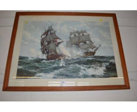 After Montague Dawson, a colour print entitled "The Days of Adventure" 