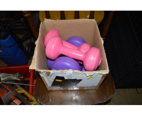 A plastic box of various hand tools 