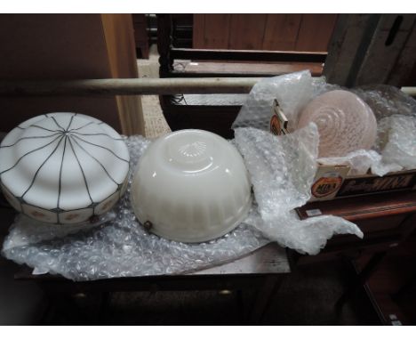 A selection of 1920's light shades