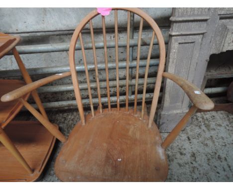 A 1960's Ercol beech frame rocking chair 