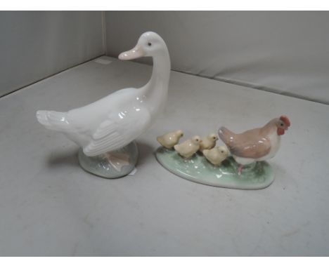 Two Nao studies, Duck and Children with chicks