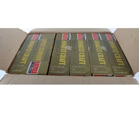 Scarce  Palitoy Action Man Trade Box of Assault Crafts, Cat No. 34132 contents: assault craft, working outboard motor, 2 padd