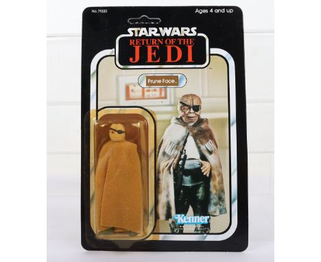 Kenner Star Wars Return of The Jedi Prune Face Vintage Original Carded Figure, 3 ¾ inches mint, factory sealed bubble mint (y