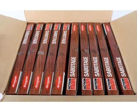 Rare  Palitoy Action Man Trade Box of 10  pieces, Sabotage Sets, circa 1970, Made In Hong Kong, Cat No. 34160 each set in woo