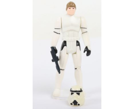 Vintage Star Wars The Power of The Force Last 17 Luke Skywalker (Imperial Stormtrooper Outfit) Action Figure, with helmet and