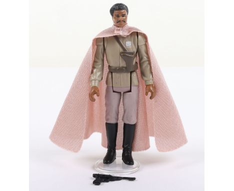 Vintage Star Wars The Power of The Force Last 17 Lando Calrissian Action Figure, with Generals cloak original black Palace Bl