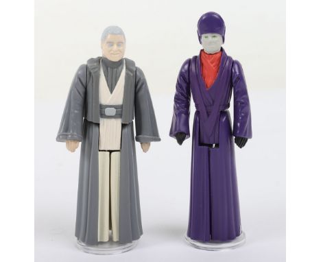 Two Vintage Star Wars Last 17 The Power of The Force Figures, Imperial Dignitary ©L.F.L. 1984 no coo and Anakin Skywalker ©L.
