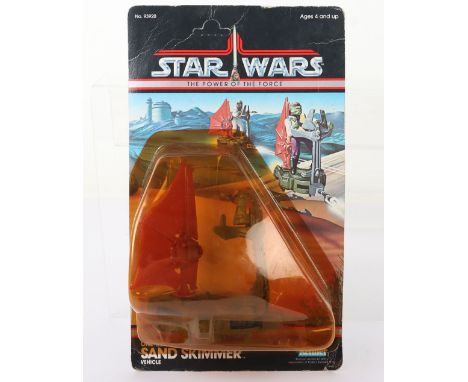 Scarce Vintage Kenner Star Wars The Power of The Force One-Man Sand Skimmer Vehicle @LFL 1984, in mint original condition, fa
