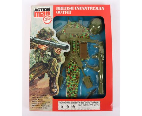 Vintage Action Man The Soldiers British Infantryman Outfit, circa 1978  Cat No.34416 content: Helmet, scarf, jacket, trousers