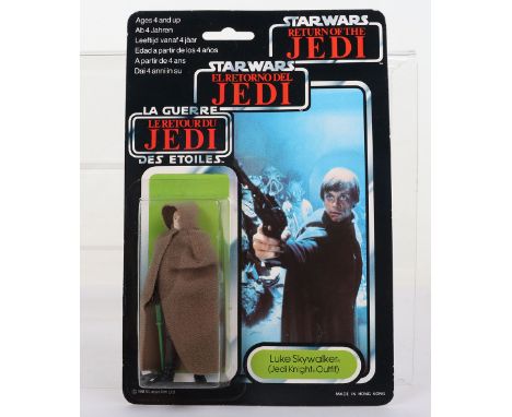 Palitoy General Mills Star Wars Tri Logo Return of The Jedi Luke Skywalker (Jedi Knight Outfit) Vintage Original Carded Figur