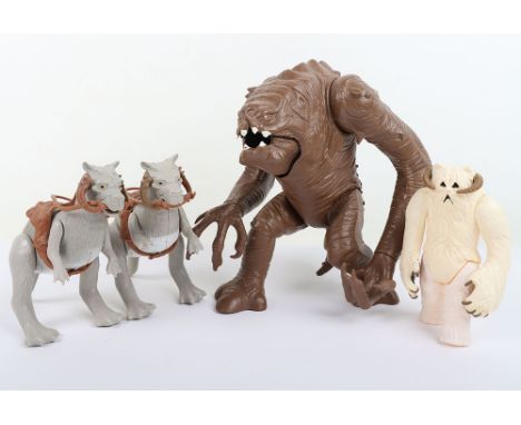 Star Wars Palitoy Return of The Jedi Vintage Rancor Monster Figure, working lever to operate monster jaw @L.F.L. 1984 GM UK L