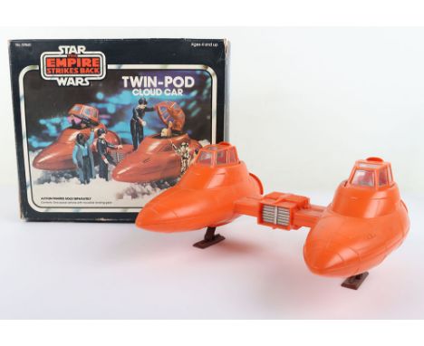 Vintage Kenner Boxed Star Wars The Empire Strikes Back Twin Pod Cloud Car No. 39860, in good original condition, decals have 