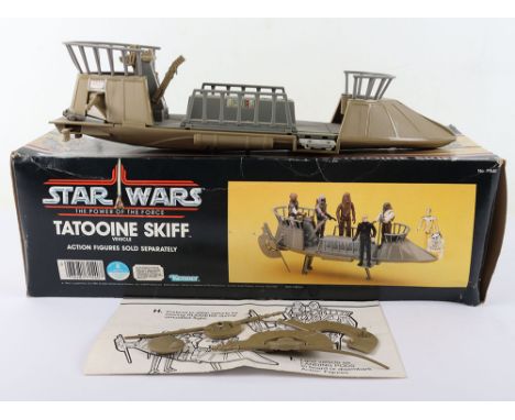 Scarce Vintage Boxed Star Wars The Power of The Force Tatooine Skiff Vehicle, No 71540, in excellent original used condition,