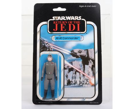 Palitoy Star Wars Return of The Jedi AT-AT Commander Vintage Original Carded Figure, 3 ¾ inches mint, factory sealed bubble i