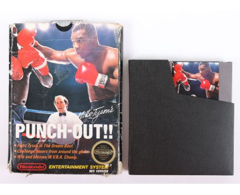 1987 Mike Tyson's Punch-Out for the Nintendo Entertainment System, Game is stored with in its original box and cartridge slea