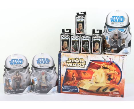 Small quantity of Modern Star Wars figures, 2008 hasbro The Legacy Collection, Build a Droid, Leektar & Nippet BD No.4, 2012 