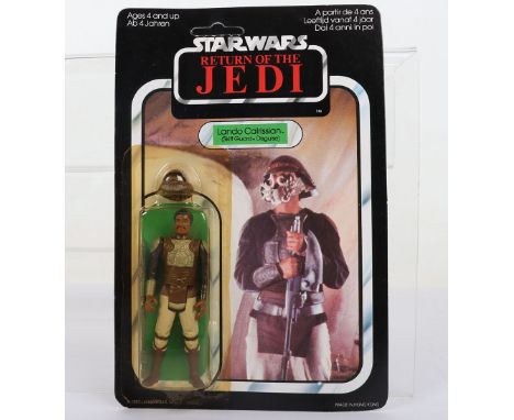 Palitoy Star Wars Return of The Jedi Lando Calrissian (Skiff Guard Disguise) Vintage Original Carded Figure, 3 ¾ inches mint,
