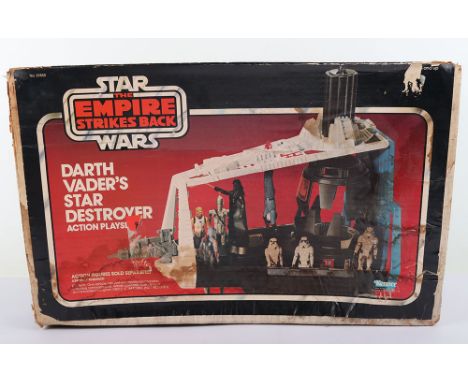 Vintage Kenner Boxed Star Wars The Empire Strikes Back Darth Vaders Star Destroyer Playset, No 39850  appears complete in goo