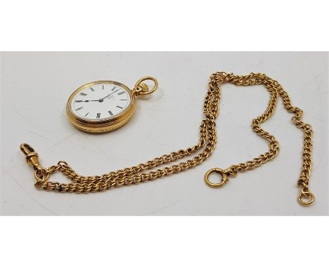 A Victorian Dent (London) 18ct. gold ladies' pocket watch, crown wind, having signed white enamel Roman numeral dial with spa