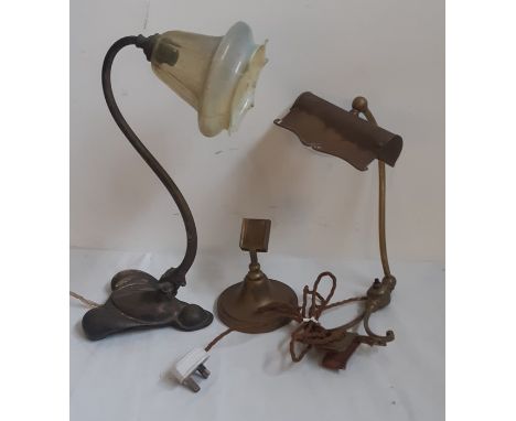 An early 20th cent desk lamp and similar&nbsp;