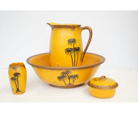 Hand painted jug & basin set 