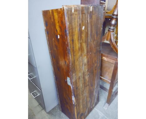 A vintage wooden trunk with interior label for Maison Blanche, New Orleans. 