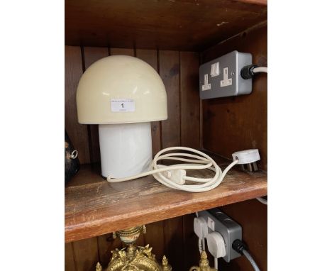 A 1970s Mushroom style table lamp 