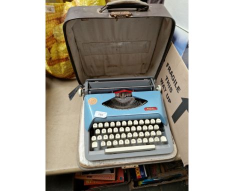 A Royal Challenge portable typewriter