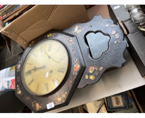 An inlaid wall clock. 