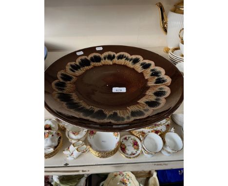 A Poole pottery charger, diameter 40cm. 
